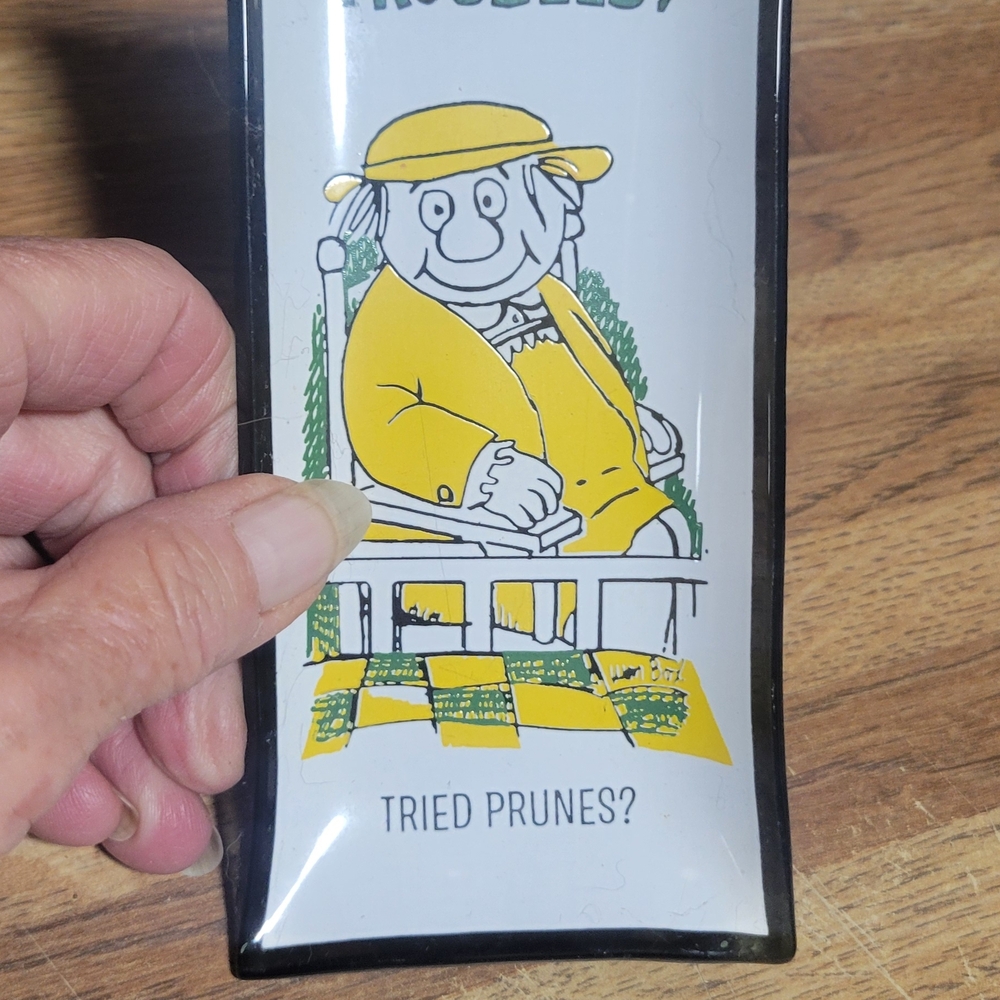 Vintage Cartoon Character Glass Tray